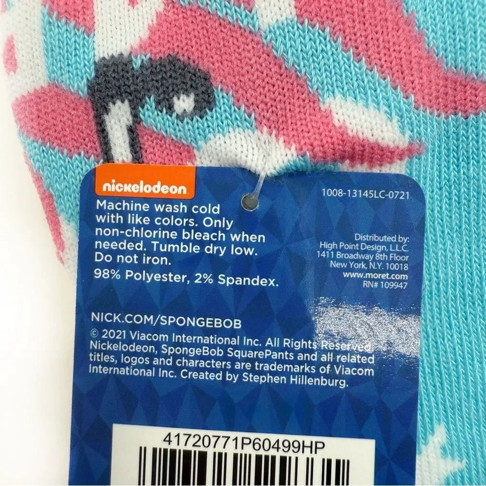 Spongebob Squarepants Womens No Show Socks Pineapple Pink Blue Fun Y2K Gift